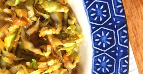 Cabbage Stir Fry Recipe With Garlic, Ginger And Soy Sauce