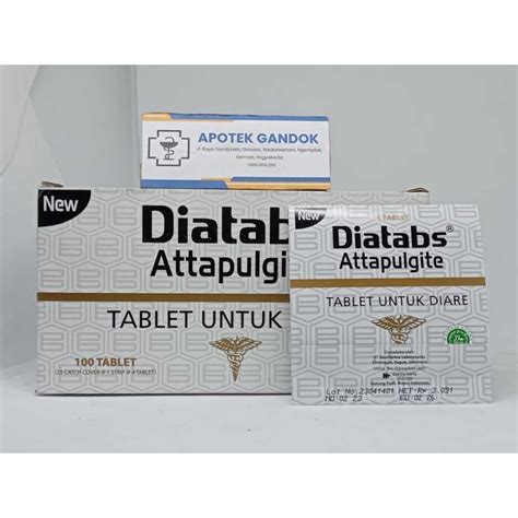 Jual Diatabs Tablet Obat Diare Dewasa Satu Strip Isi 4 Tablet Shopee