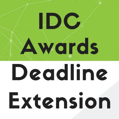 Deadline extended for 2023 IDC Awards: VODA, Student Competition, and ...