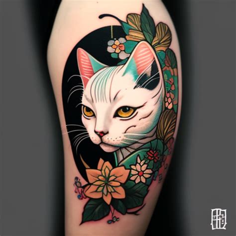 62 White Cat Tattoo Ideas - TattooClue.com