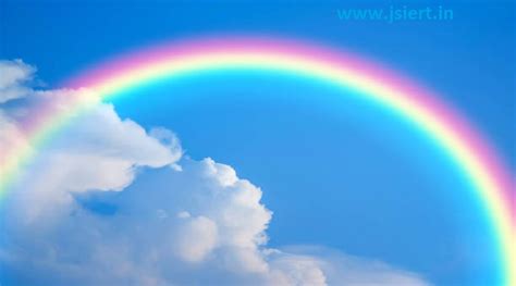 What is a rainbow? Draw a labelled diagram to show the formation of a ...