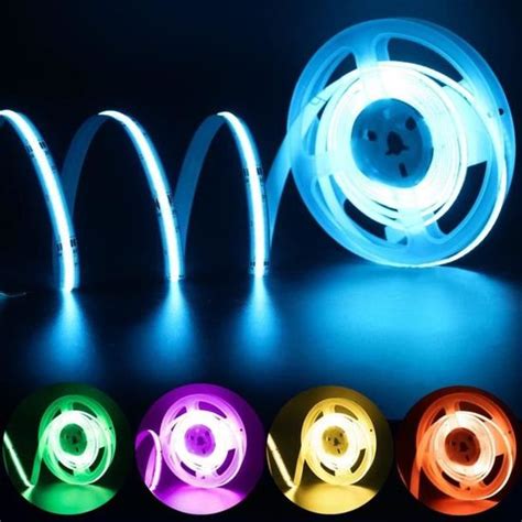 Ruban Led Cob Rgb M V Leds M Rgb Changement De Couleur Bande