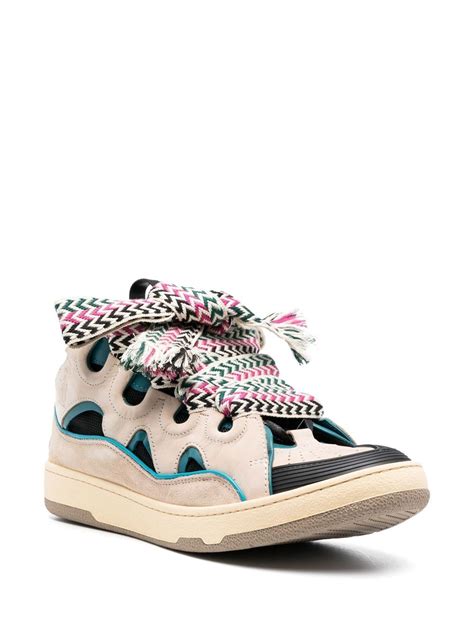 Lanvin Curb Lace Up Sneakers Farfetch