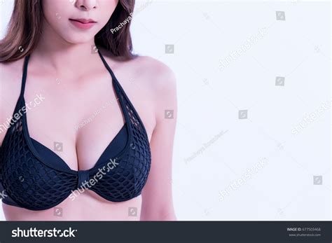 Beautiful Sexy Asian Woman Black Bikini Stock Photo 677503468 Shutterstock