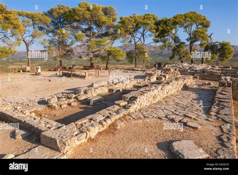 Ancient Ruins Of Minoan Phaistos Palace A Bronze Age Archeological