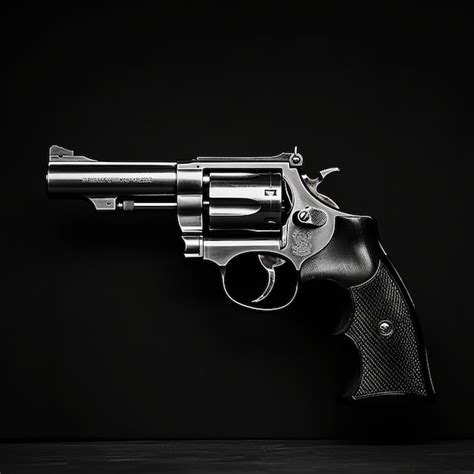 Premium Photo | Professional photo of a pistol on dark background