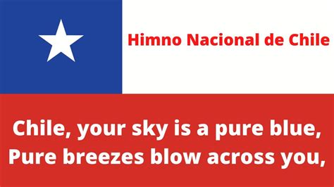 Chilean National Anthem - “Himno Nacional de Chile” English Lyrics ...