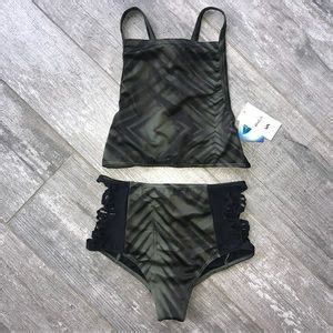 Rvca Swim Rvca High Waistedhalter Top Bikini Set Poshmark