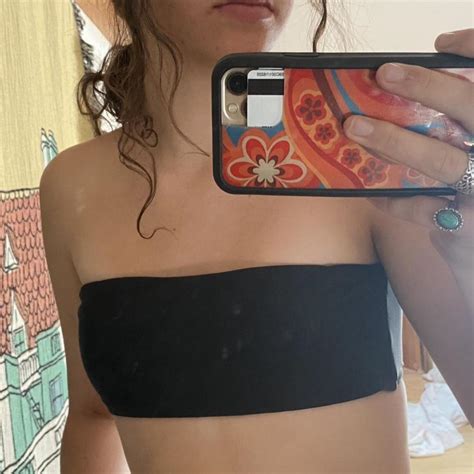 Sold Dont Buy Black Bikini Set Strapless Top High Depop