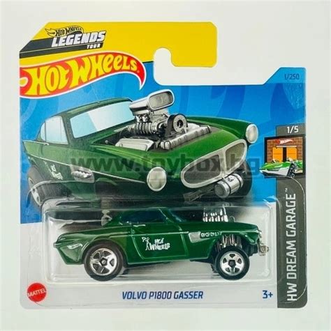 Метална количка Hot Wheels Volvo P1800 Gasser