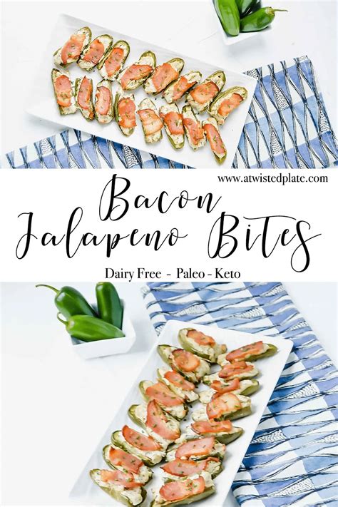 Bacon Jalapeño Bites {Dairy Free} • A Twisted Plate