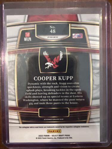 Panini Select Draft Picks Concourse Silver Prizm Cooper Kupp