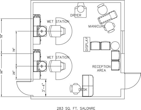 Salon Floor Plan Maker - floorplans.click