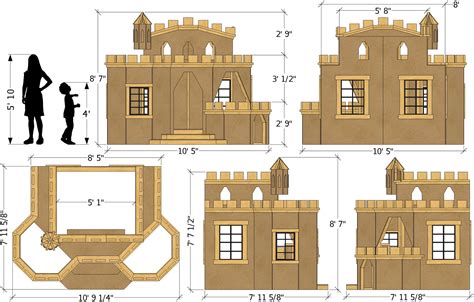 8x10 Indoor "Princess Castle" Plan for Kids – Paul's Playhouses