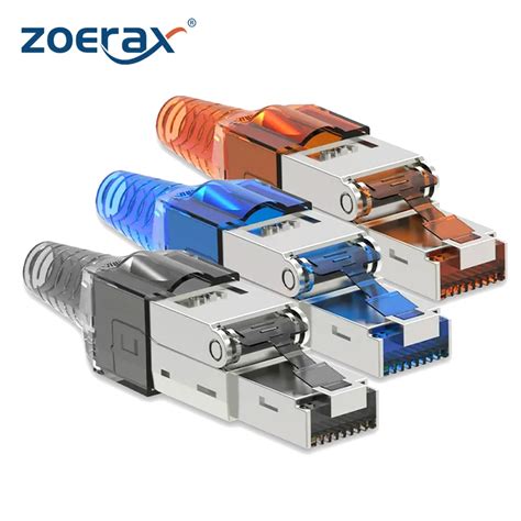 Zoerax Pcs Rj Cat Cat Cat A Connectors Tool Free Zinc Alloy