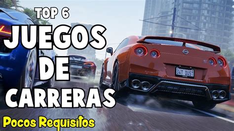 TOP 6 Juegos De CARRERAS Con BUENOS GRAFICOS Para PC Pocos