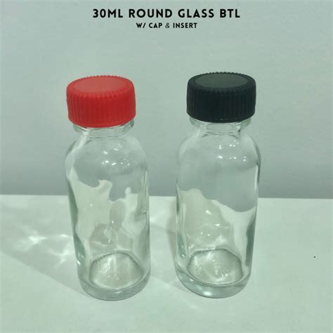 30ml Round Glass Bottle For Liniment Liquid Repacking Sampling Bottle