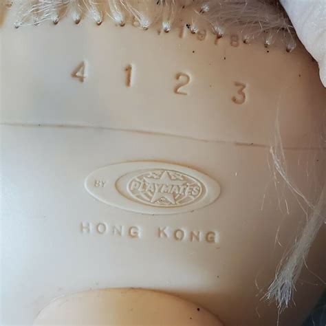 Vintage Playmates Baby Doll Girl Blonde Jointed Blue Eyes Hong Kong 12 5 Etsy