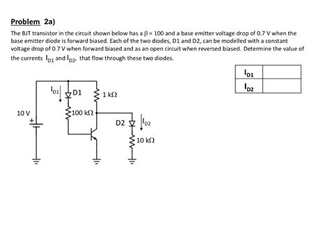 Solved Problem A The Bjt Transistor In The Circuit Shown Chegg