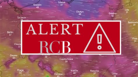 Wichury nad Polską Alert RCB rozesłany do mieszkańców całego kraju