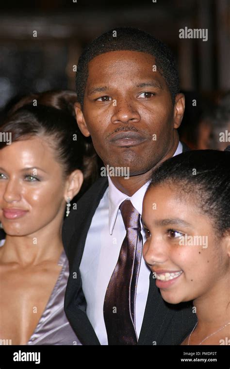 "Ray" Premiere Girlfriend Leila Arciere, Jamie Foxx, Daughter Corrine Foxx October 19, 2004 ...