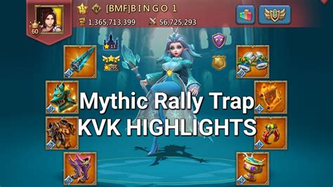 Lords Mobile Mythic Rally Trap KVK Highlights YouTube