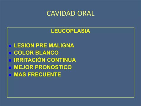 Tumores Benignos Y Malignos De Cavidad Oral Ppt