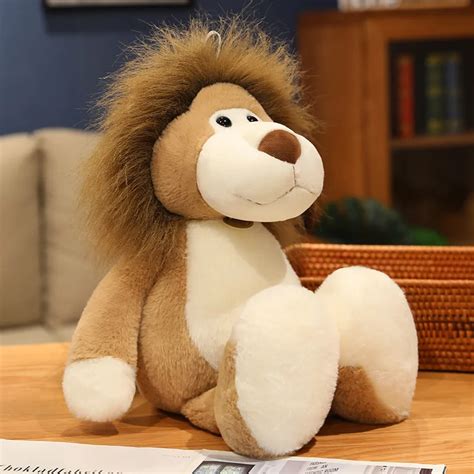 Custom Lovely Soft Lion Jungle Animals Plush Toy Stuffed Lion Doll