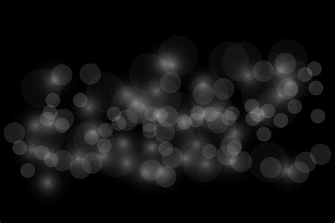 Blurred Bokeh Light On Black Background Christmas And New Year