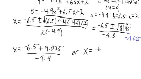 9 6 Quadratic Formula And The Discriminant Youtube