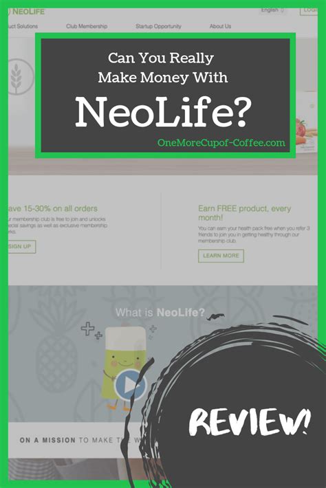 NeoLife Review: Can You Really Make Money? | One More Cup of Coffee