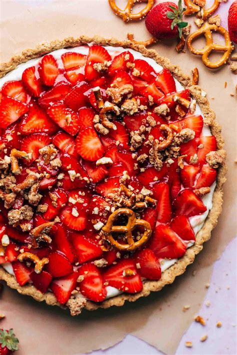 Strawberry Pretzel Dessert Tart Butternut Bakery