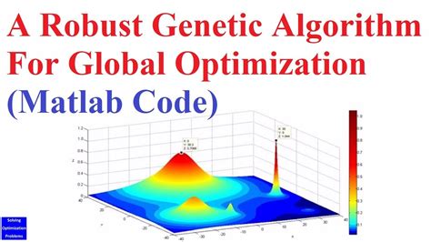 Matlab Code Of A Robust Genetic Algorithm For Global Optimization