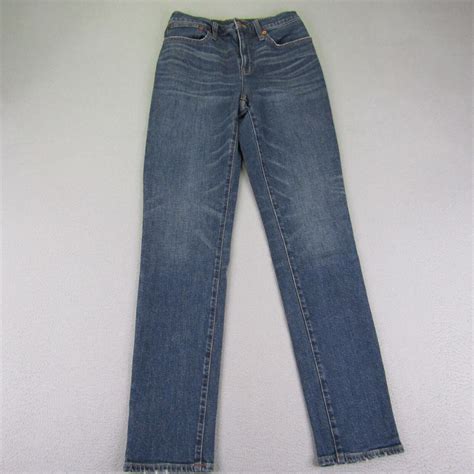 Madewell Jeans Womens 26t Blue Denim Tomboy Straight Whisker Flex Pants