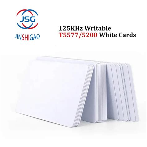 Pcs Rewritable Khz Rfid T Em Blank Card Smart Access