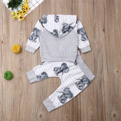 Elephant Print Outfit for Baby & Toddler Boys & Girls – Bitsy Bug Boutique