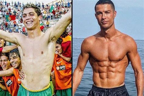 Cristiano Ronaldo D Couvrez Son Volution Physique En Images Voici | Hot ...