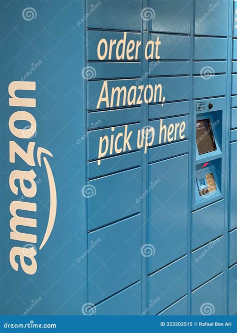 Amazon Parcel Locker Kiosk Pickup Editorial Image - Image of package