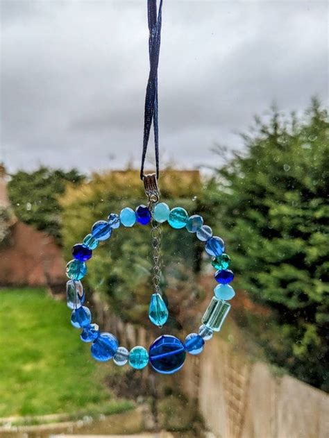 Mini Suncatchers Handmade Using Upcycled Beads Christmas Bauble