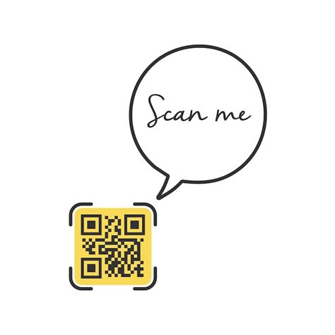 Código Qr Para La Inscripción Del Teléfono Inteligente Escanéame Con El Icono Del Teléfono