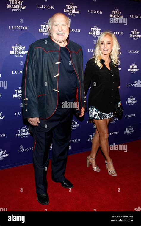 Terry Bradshaw, Tammy Bradshaw at The Terry Bradshaw Show opening night debut held at the Luxor ...