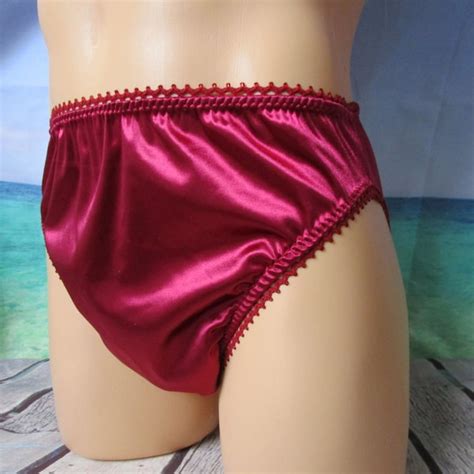 High Cut Satin Panty Etsy