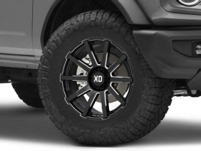 XD Bronco Outbreak Gloss Black Milled 6 Lug Wheel 18x9 0mm Offset