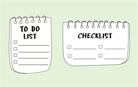 Set Of To Do List Icons In Doodle Style Checklist Copybooks