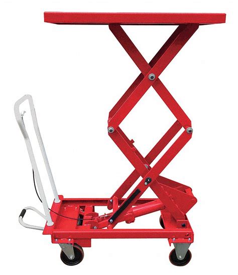 Dayton Mobile Scissor Lift Table 660 Lb Load Capacity 63 Lifting