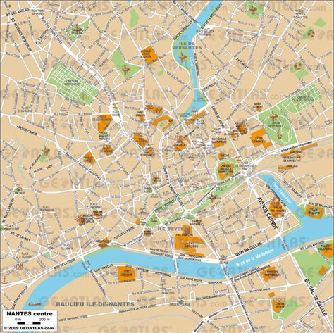 Nantes Map - France