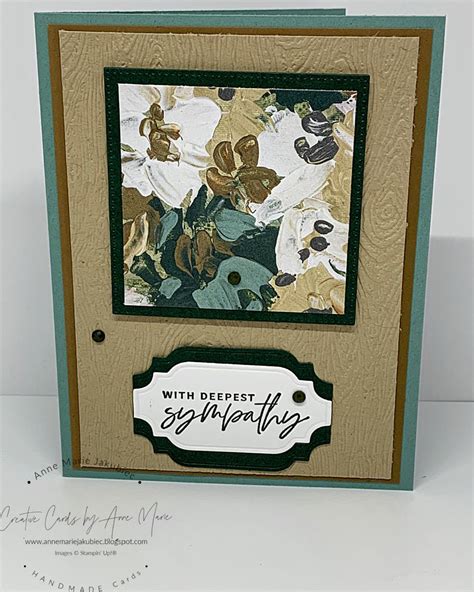 Stampin Up New Fancy Flora Sympathy Card Artofit