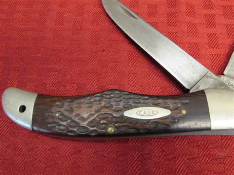 Lot Detail - VINTAGE CASE XX FOLDING 2 BLADE HUNTING KNIFE WITH JIGGED ...