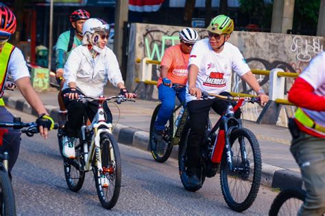 Gowes Kemerdekaan ISSI Obati Rasa Kangen Cagub Airin