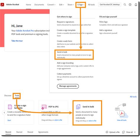 Adobe Acrobat Pro Send Bulk Signatures